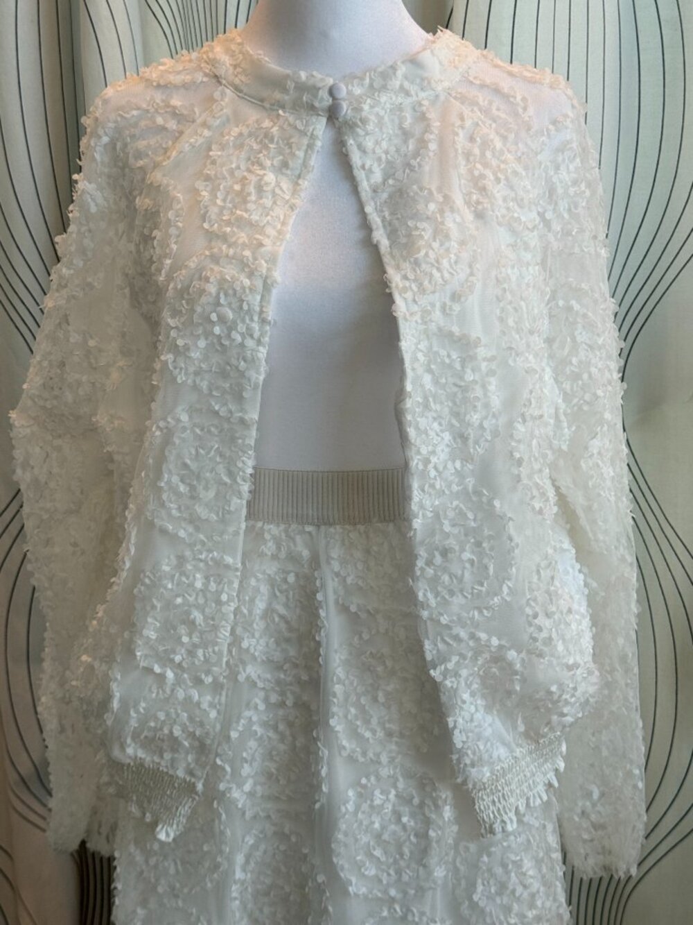 White Emily vintage two peice skirt and top
